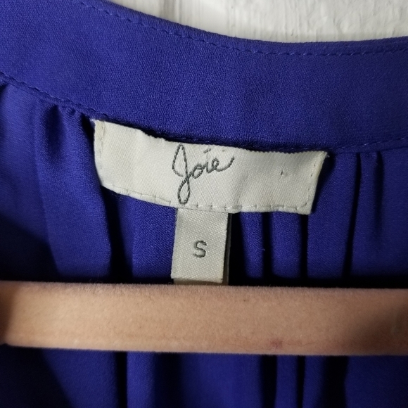Joie silk tunic blous blue purple - Picture 4 of 6